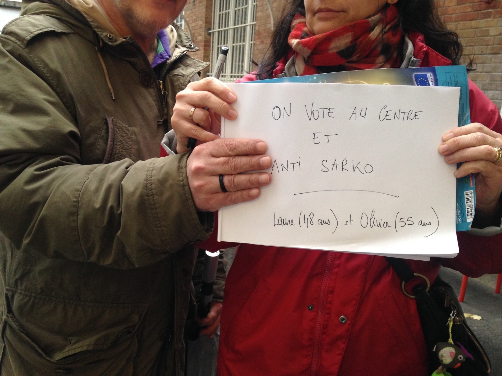 «On vote au centre et anti-Sarko.»