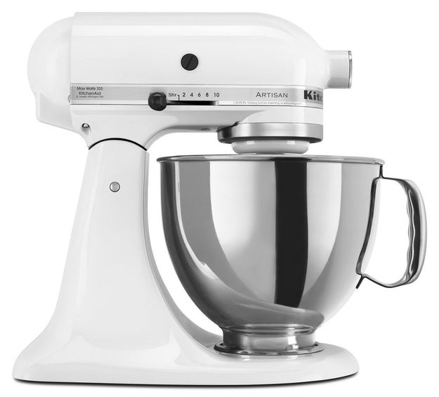 A highly-rated standing mixer in their favorite color — if they're at the top of your list and they've asked for one.