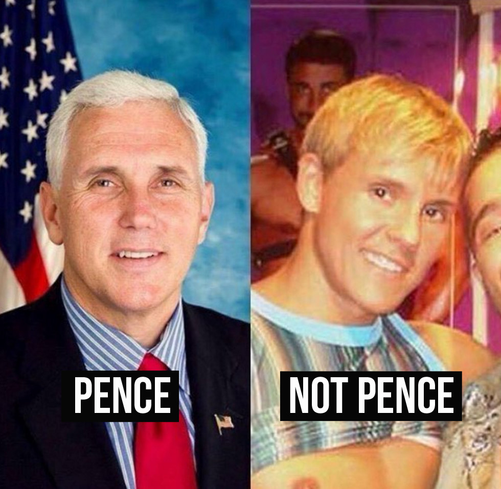 mike pence gay pride meme