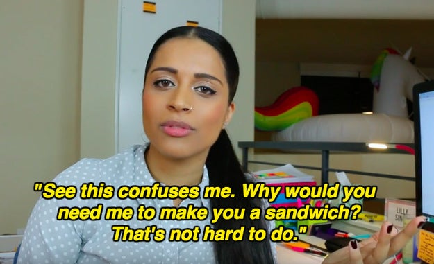 And well, decided to unleash her second side to answer the fine man's question.