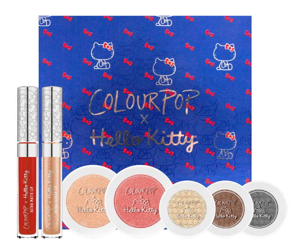 Hello pretty. Косметика Китти косметика. Палетка теней Colourpop - Cherry Sweet hello Kitty. Хелло Китти помады. Colour Pop Cosmetics logo.