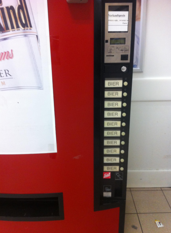 Ein Getränkeautomat, an dem sich andere Getränkeautomaten ein Beispiel nehmen sollten: