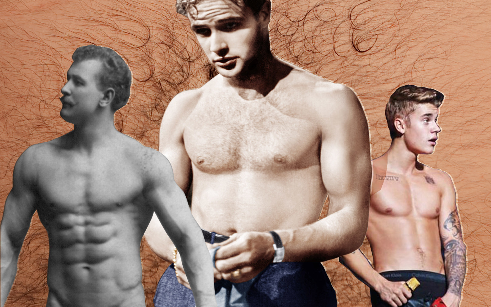 One Hundred Years Of Men Taking Off Their Shirts