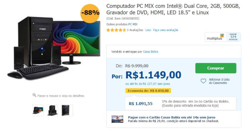 Como assim um PC com 2 GB estava custando 10 mil reais?