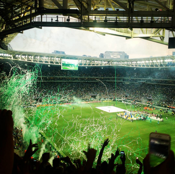 Em dois anos de existência, o Allianz Parque já viu o Palmeiras vencer uma Copa do Brasil e agora um Campeonato Brasileiro.