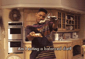 ..And you're just trying to find the right balance of pizza and cookies