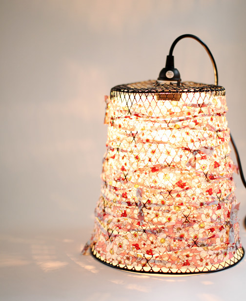 Craft a hipster-approved pendant light from an old wastebasket.