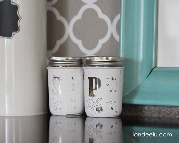 Save your jars to create a set of salt and pepper shakers.