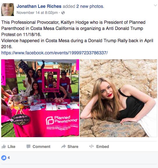 This Convicted Fraudster Is Instigating Harassment of Trump Protesters on  Facebook