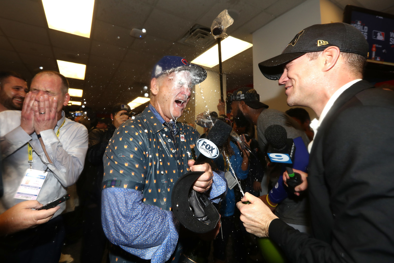 Bill Murray was the happiest man on the planet watching the Cubs