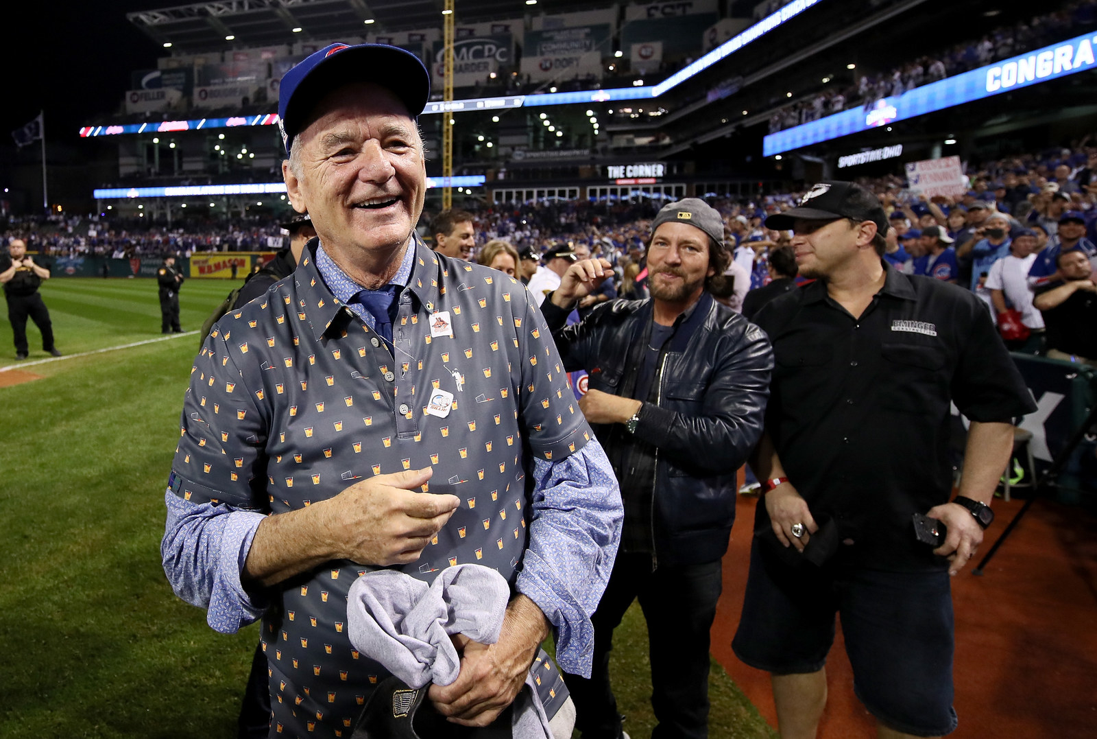 Bill Murray was the happiest man on the planet watching the Cubs