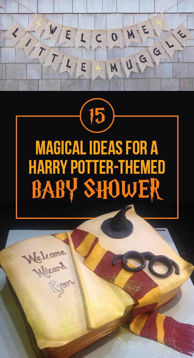 11 Simple and Neutral Baby Shower Theme Ideas: Harry Potter Theme