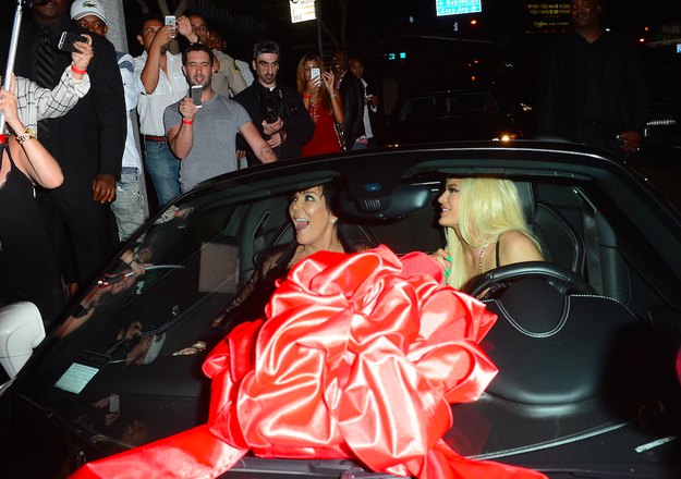 And Kylie Jenner was the recipient of a Ferrari for her 18th last year.