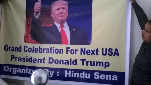 The Hindu Sena has been an avid supporter of republican candidate Donald Trump for the 2016 U.S. presidential elections, and now they've prematurely begun celebrating his victory.