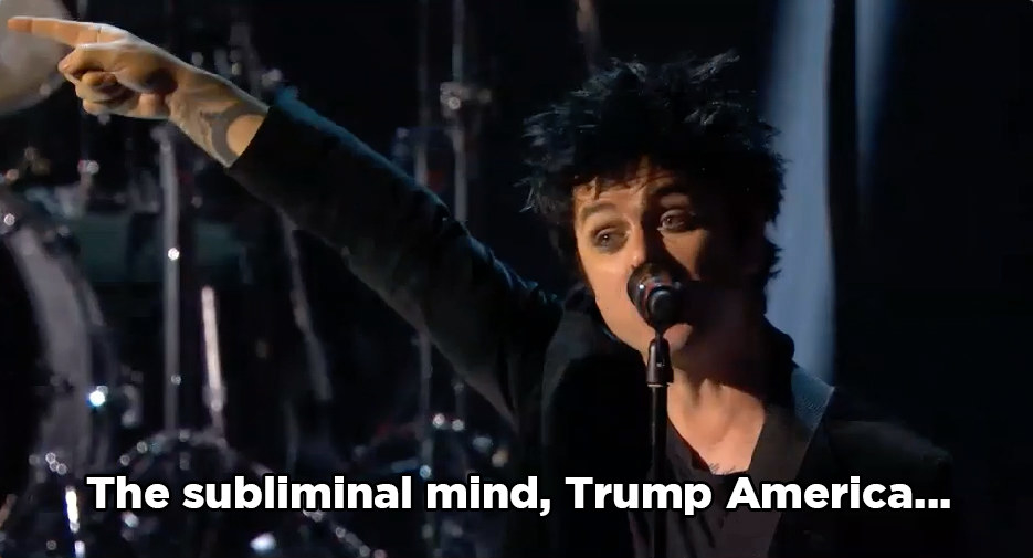 See Green Day Blast Donald Trump at MTV EMAs