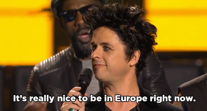 See Green Day Blast Donald Trump at MTV EMAs