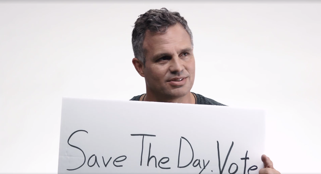 In September, Buffy the Vampire Slayer creator and Avengers director Joss Whedon launched a campaign called Save the Day, encouraging people to vote in the 2016 presidential election.