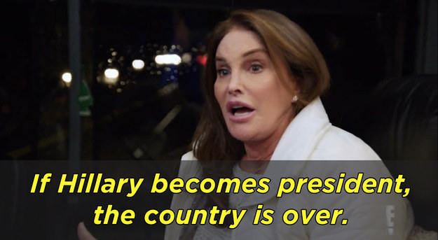 And on the other end of the spectrum, Caitlyn Jenner has staunchly opposed Clinton for quite some time.