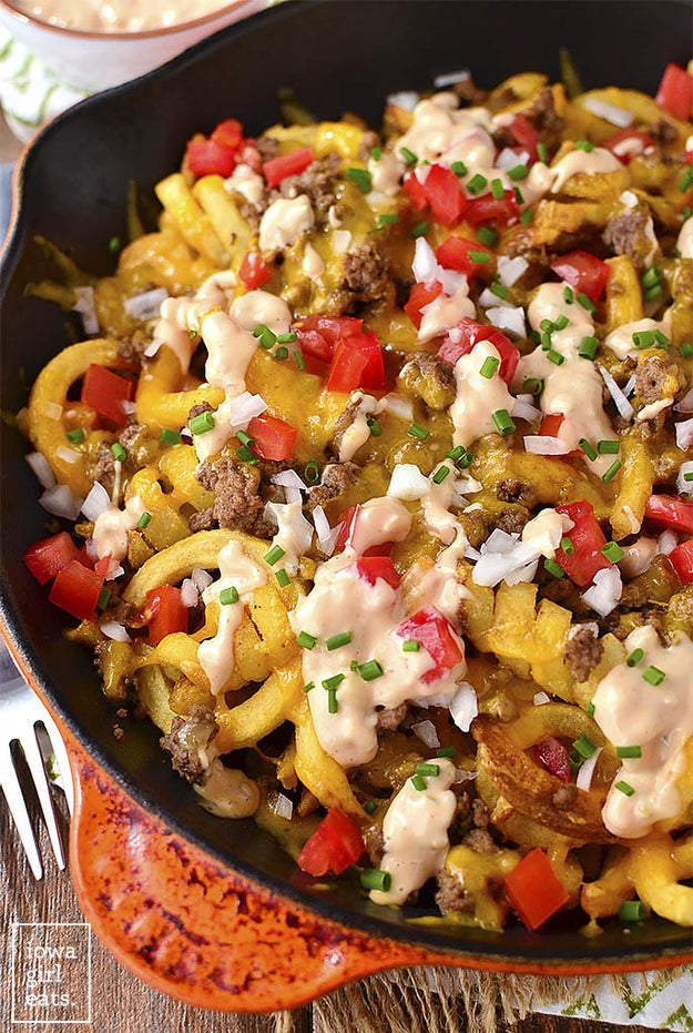 Crock-Pot Cheeseburger French Fries