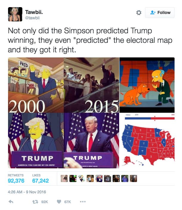 Non, «Les Simpson» n'ont pas prédit la victoire de Trump