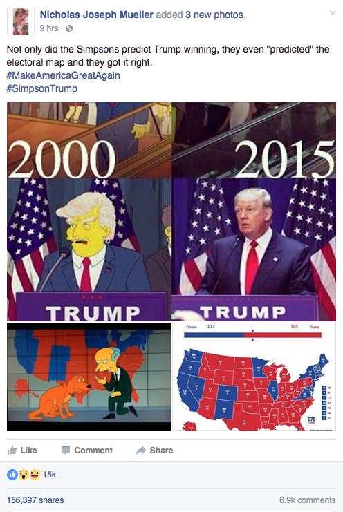 People Think The Simpsons Predicted Trump S Win But It S Not True
