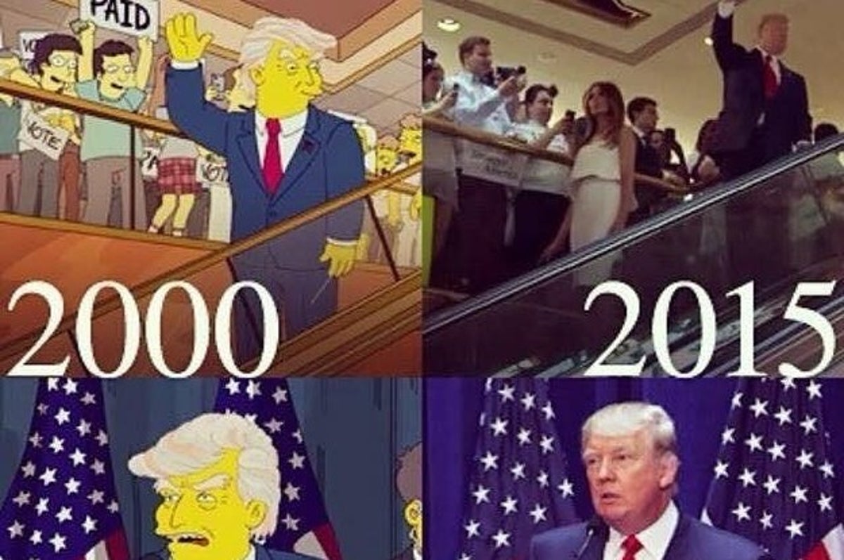 People Think The Simpsons Predicted Trump S Win But It S Not True
