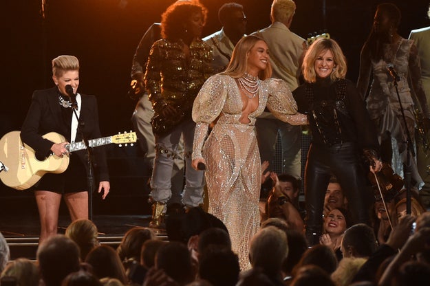 She performed with the Dixie Chicks at the CMAs for a broadcast audience that was racist and unwelcoming to her, and she still killed it because she knew her worth and her roots.