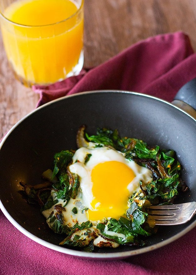 Persian Spinach and Eggs - Nargesi
