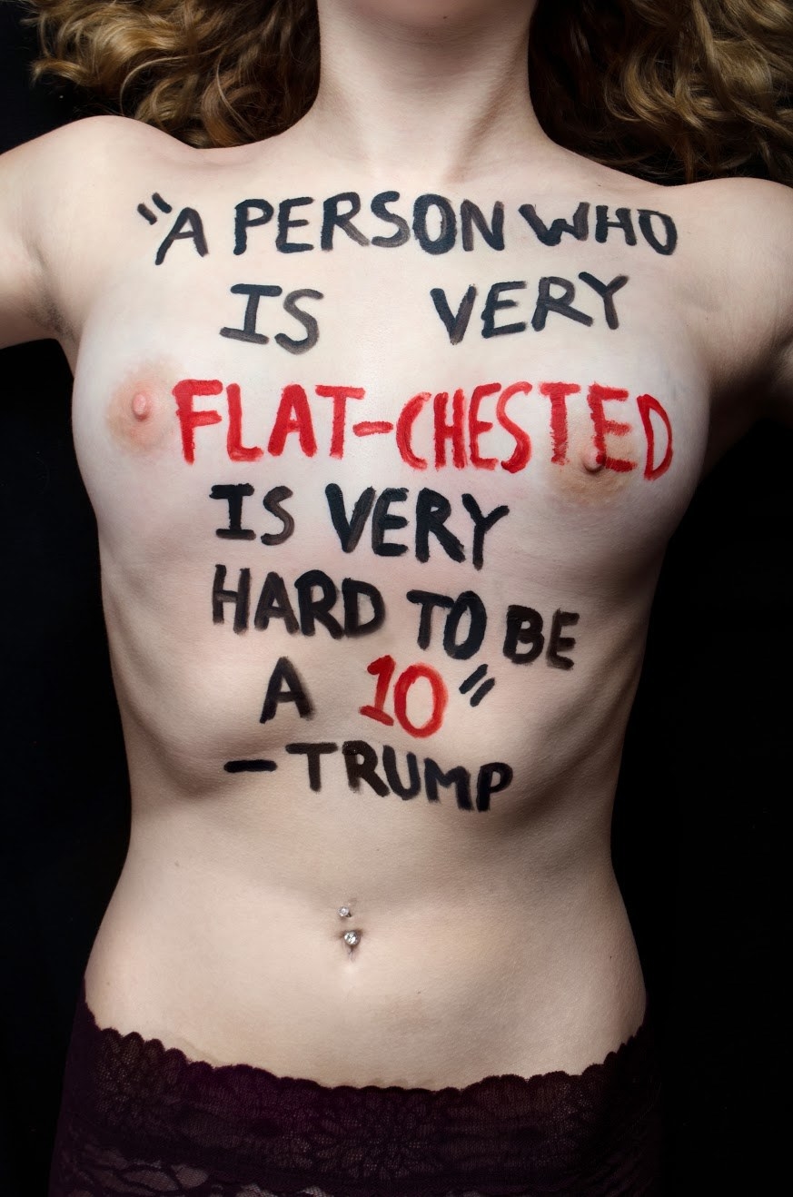 Aria Watson, an 18-year-old student at Clatsop Community College in Oregon, told BuzzFeed News she created the series, titled “#SignedByTrump,” for her final project in her Introduction to Photography class.