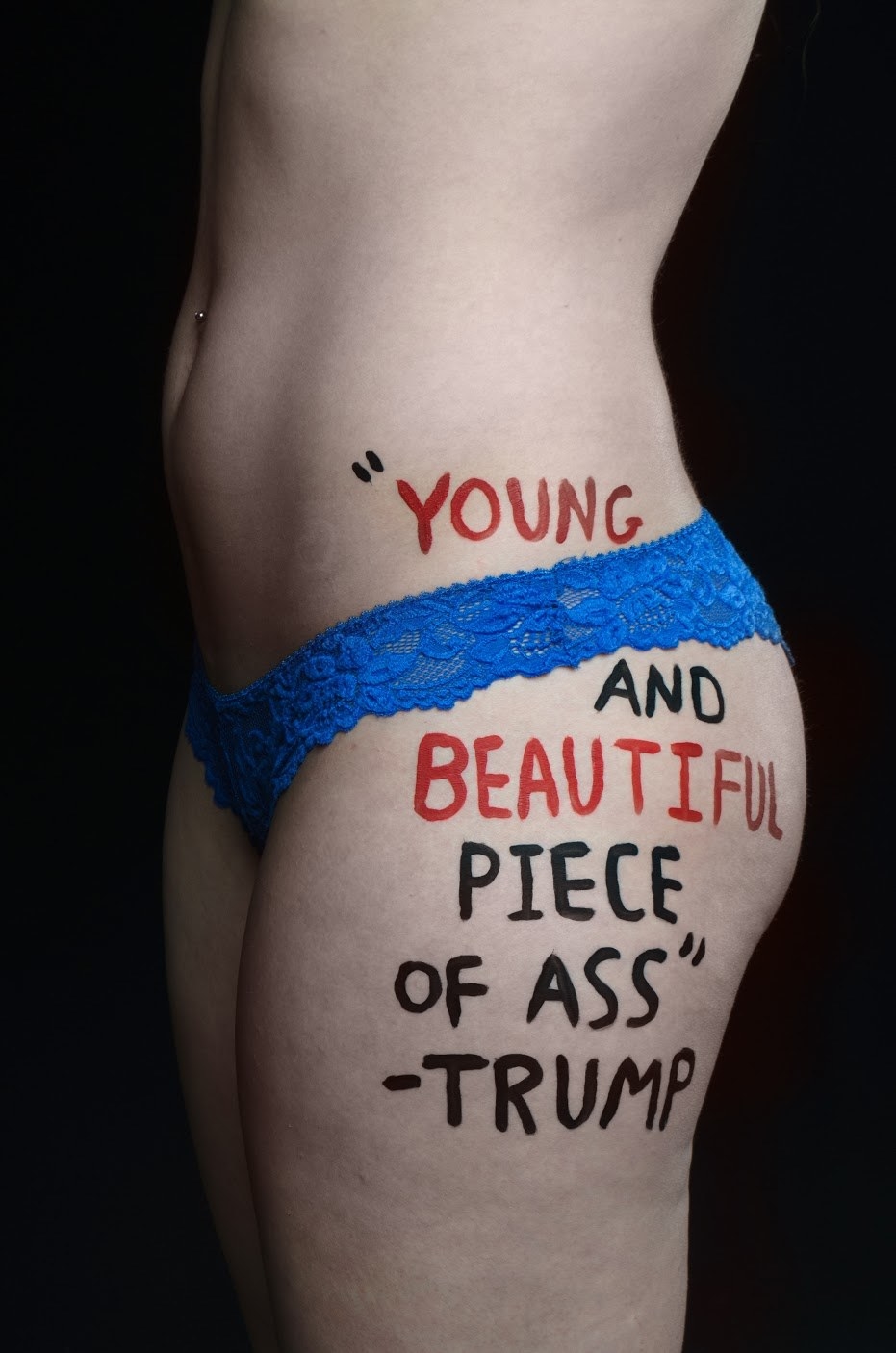 A very NSFW photo series featuring quotes President-elect Donald Trump has said about women has gone viral on Tumblr this week.