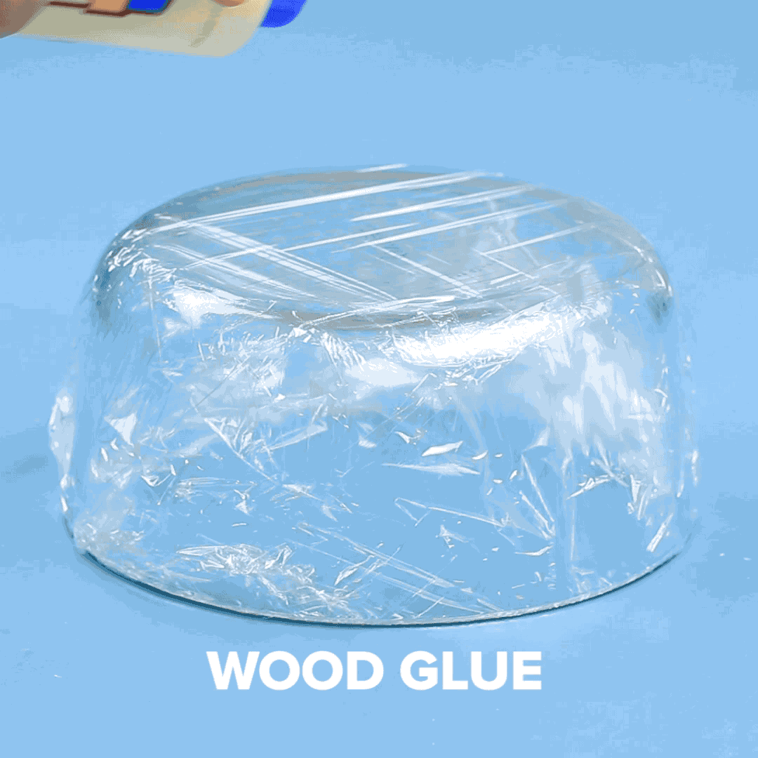 Move quickly to the next step so the glue does not have time to dry.