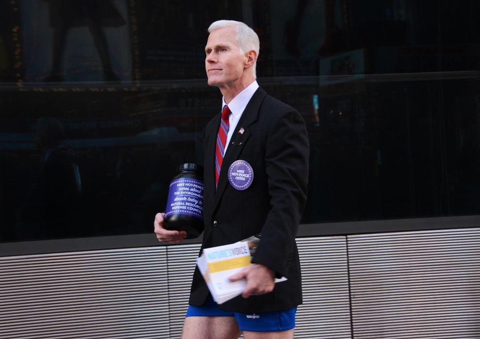 There's A Gay Guy Dressing Up As Mike Pence Collecting Money For