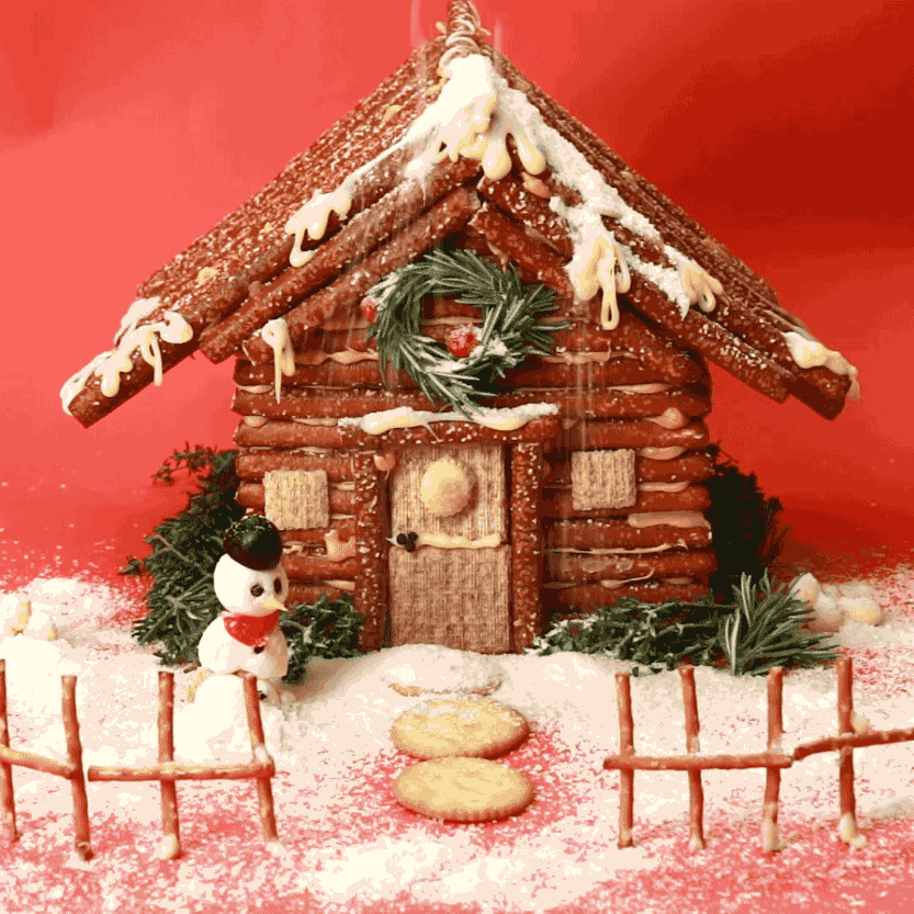 Build A Savory Gingerbread House With A Cheese Hot Glue Gun