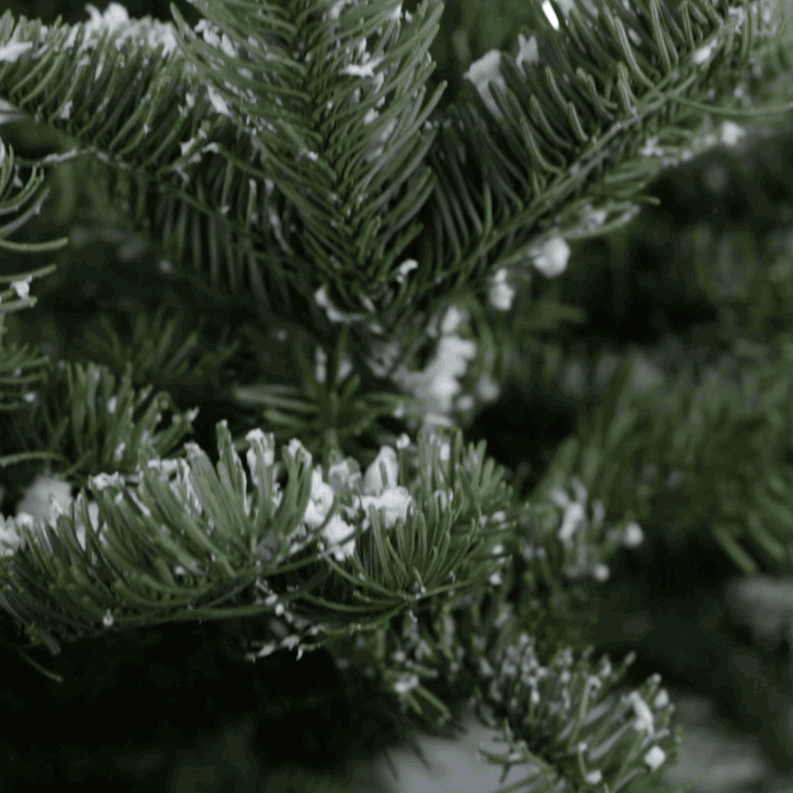 The mixture works on real trees, fake trees, or decorations as long as it has time to dry.