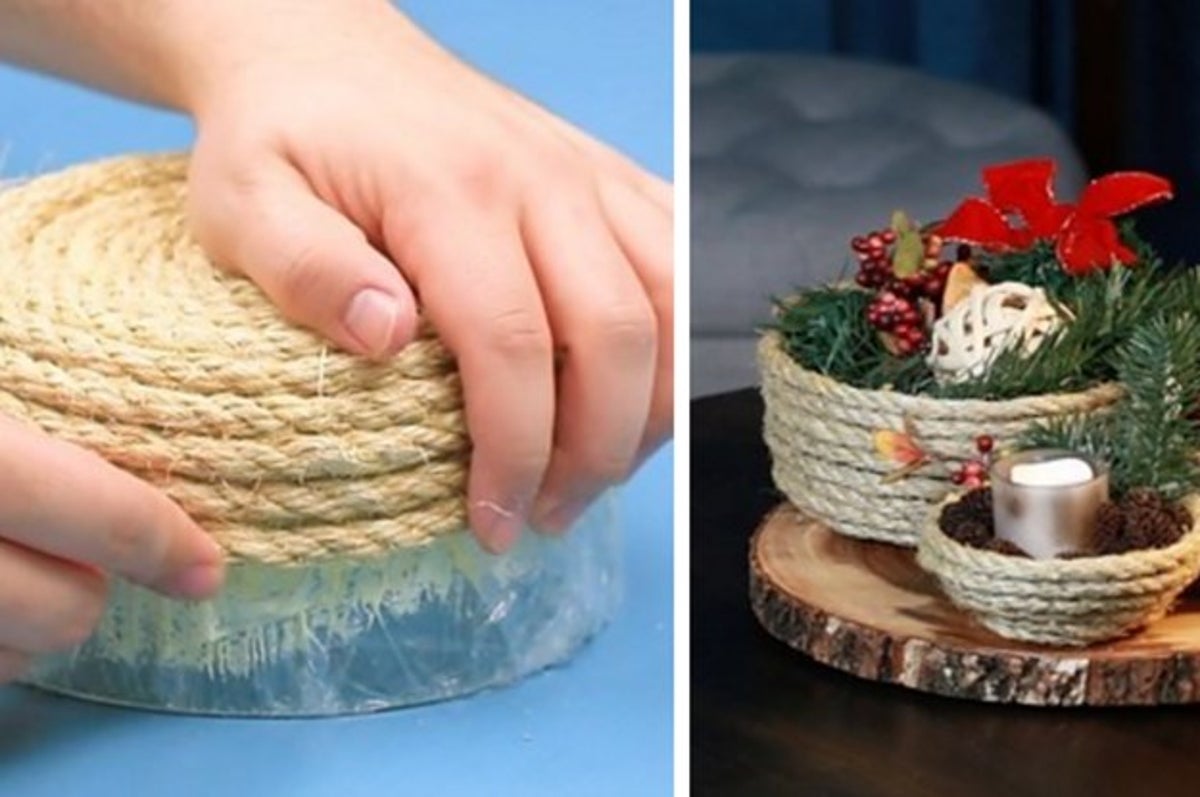 DIY Painted Rope Basket – Honestly WTF