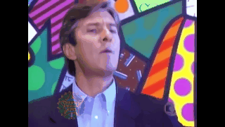 Nessa parede Romero Britto.