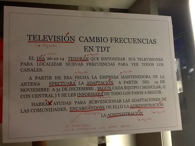 Y esta persona que estaba tan obsesionada con la ortografía que tuvo que echar la tarde.