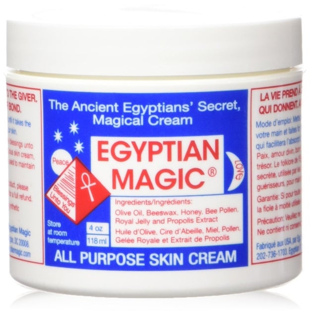 Moisturize like an ancient Egyptian (um, OK) with this combo of honey bee pollen, beeswax, royal jelly, and other hydrating stuff found in Egyptian Magic. It's kinda like La Mer for people balling on a budget.