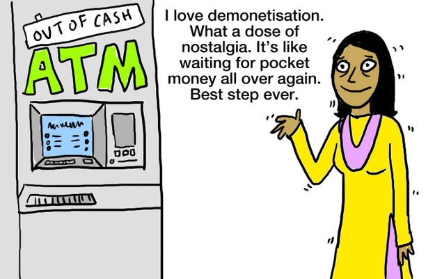 Demonetisation happened.