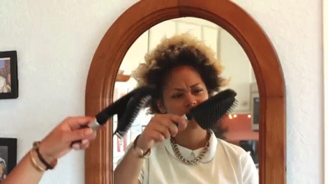 The right tools can make all the difference in the world! You don't need a lot, just a few really good ones to make maintaining and styling your hair easy. This Ouidad Double Detangler can make wash day less of a nightmare, or this soft elastic hair tie can give you a bomb puff without snagging your edges. If you play your cards right, you may be able to convince someone to get you this detangly wizard wand.