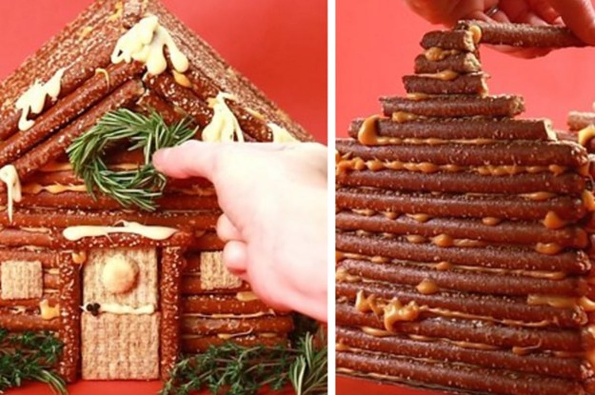 Build A Savory Gingerbread House With A Cheese Hot Glue Gun