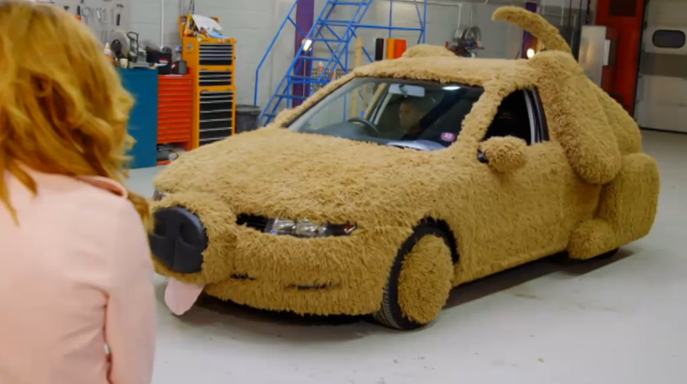 This Woman Turned Her Fiancé's Car Into A Giant Chicken Nugget