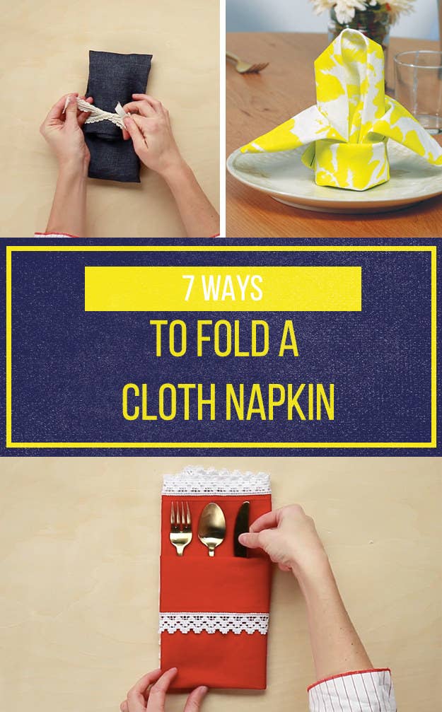 FIVE Napkin Folding Tutorials & Folding Napkin Techniques - As Seen on The  Rachael Ray Show! 