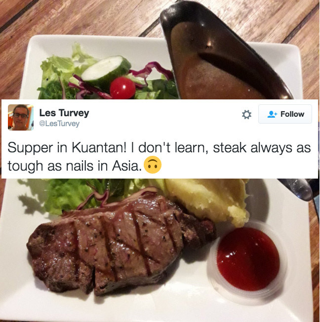 Sure you might be craving a steak, but don't bother buying one in South-East Asia. It probably won't be what you're used to, and it'll be much more expensive than everything else.