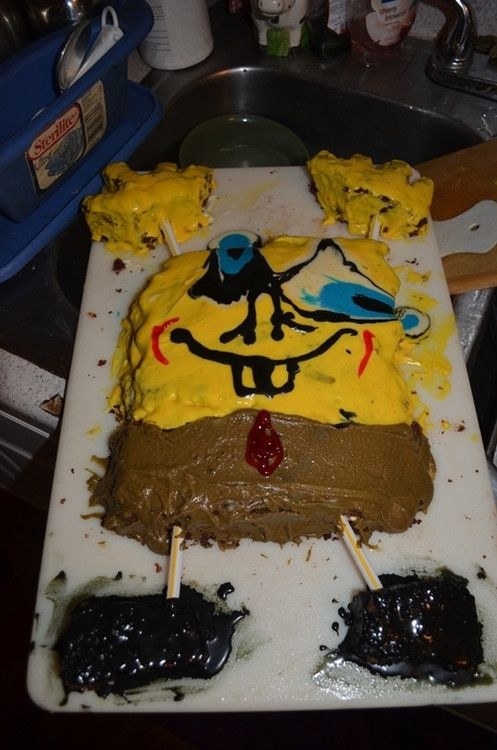 This Spongebob cake which will haunt my dreams until the end of time.