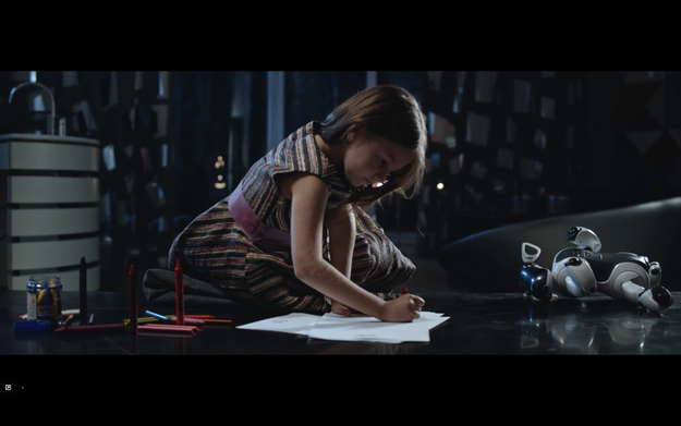The little girl writes a letter to Santa, who reads it and decides to take action.