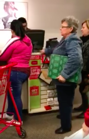 The video, taken in a JC Penney at the local Jefferson Mall, showed the woman quickly devolving into a tirade of racist remarks. "Go back to wherever the f*ck you came from," she's heard yelling.