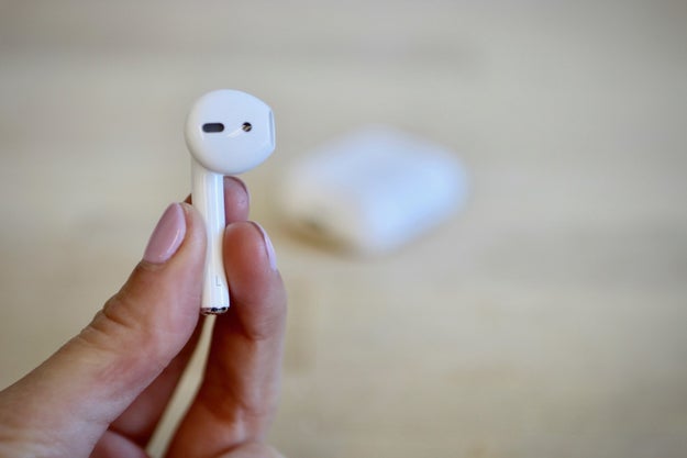 The AirPods are small, lightweight, and hyper portable.