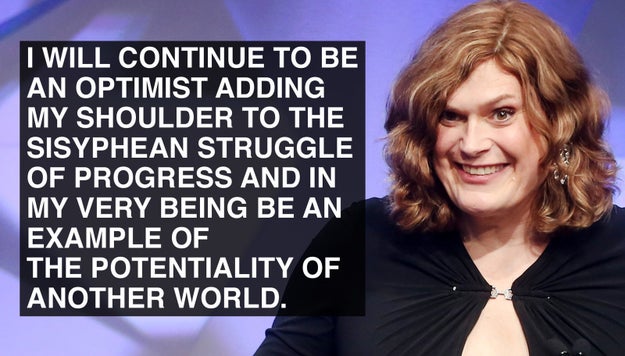 When Lilly Wachowski was angry, bold, and poised.
