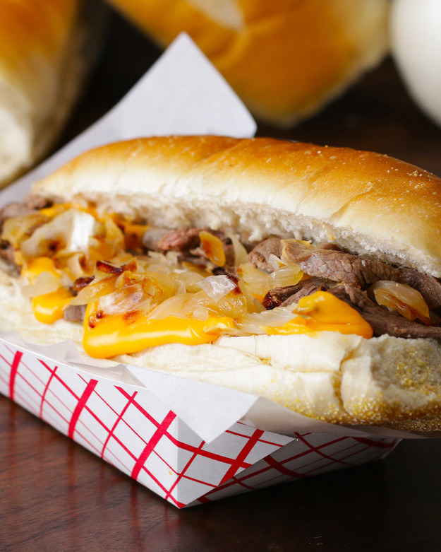 This glorious Philly cheese steak.